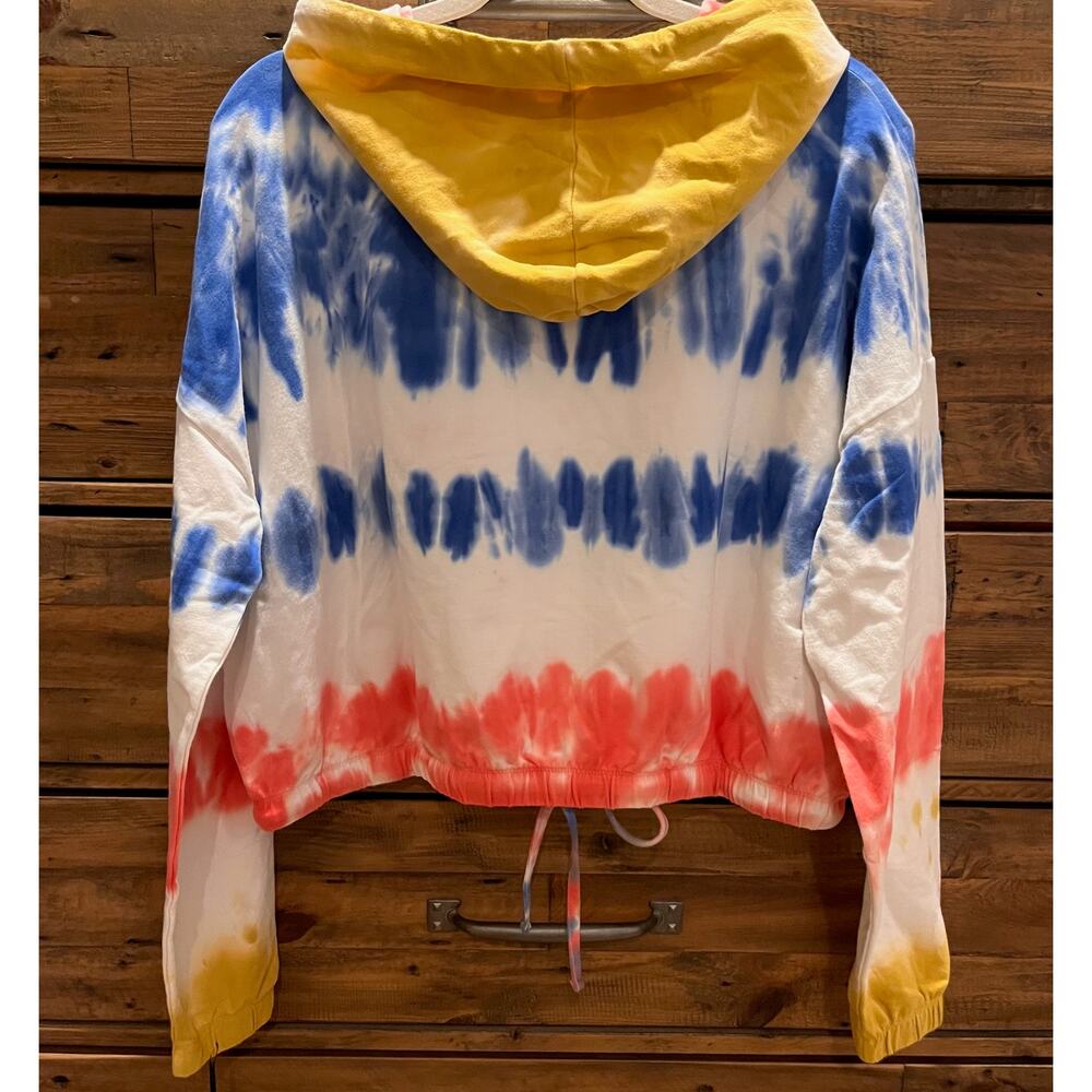 BEACH RIOT Bryce Hoodie in Primary Dip Dye Women's Sz L NWT - Picture 3 of 10
